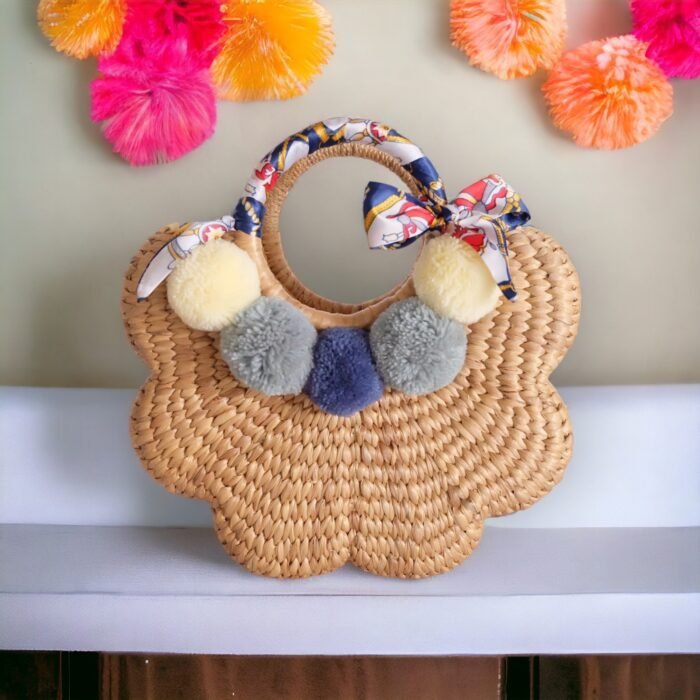 Anong Straw Summer Beach Bag Handmade Eco-Friendly Holiday Purse