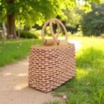 Pavinee Dyed Weave Straw Tote Handbag