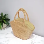Nimnual Straw Everyday Zip Tote