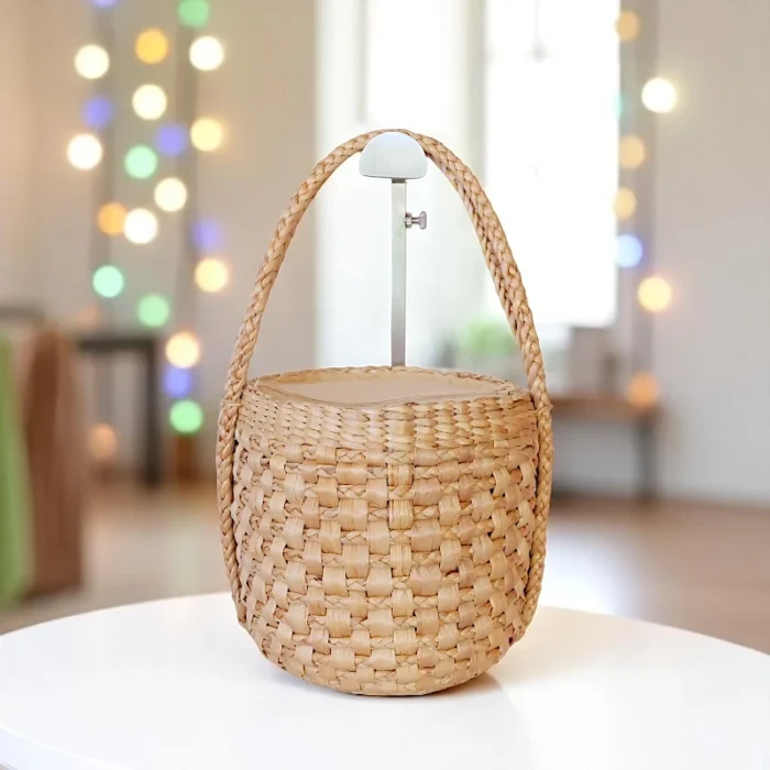 Ratsamee Straw Tall Basket Bag - Image 1
