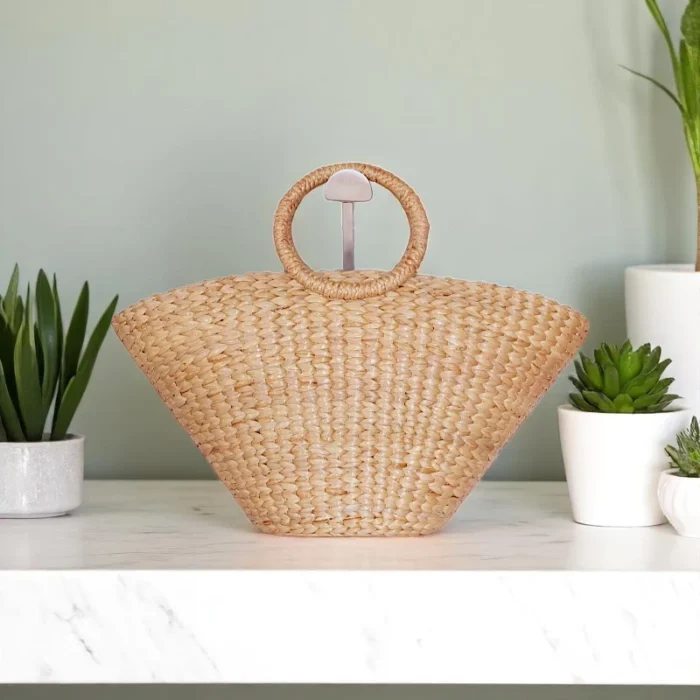 Priknapha Straw Fan Shape Tote - Image 1