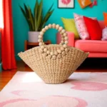 Tawanrat Straw Fan Bead Handbag